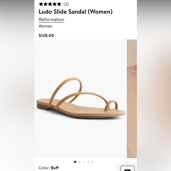 Ludo Slide Sandal (Women) - Reformation Size 8.5 - Picture 3 of 4